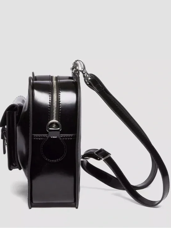 Dr. Martens Black Vegan Leather Crossbody Bag and Backpack - Picture 6 of 9